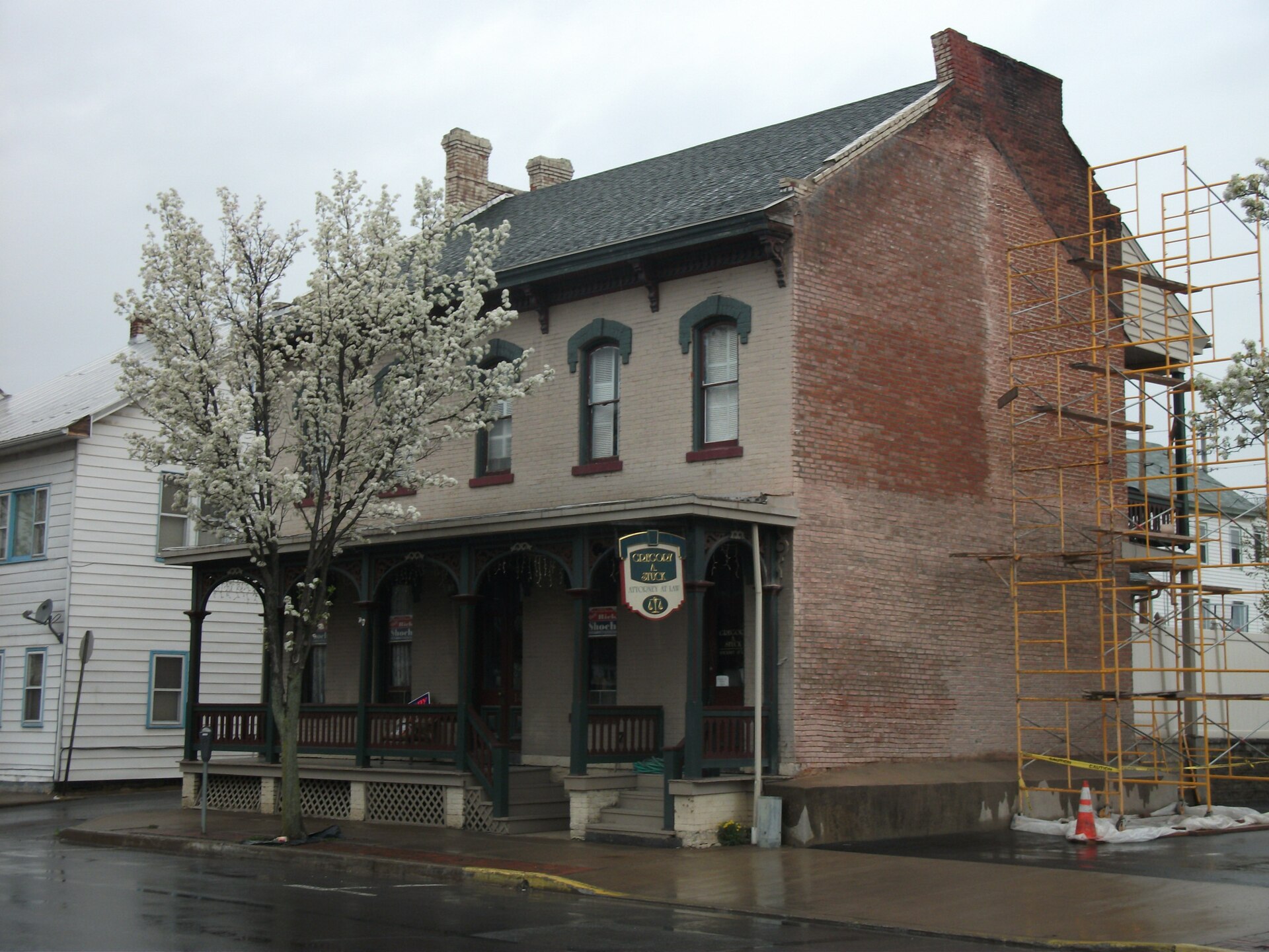 Northumberland Pennsylvania facade detail