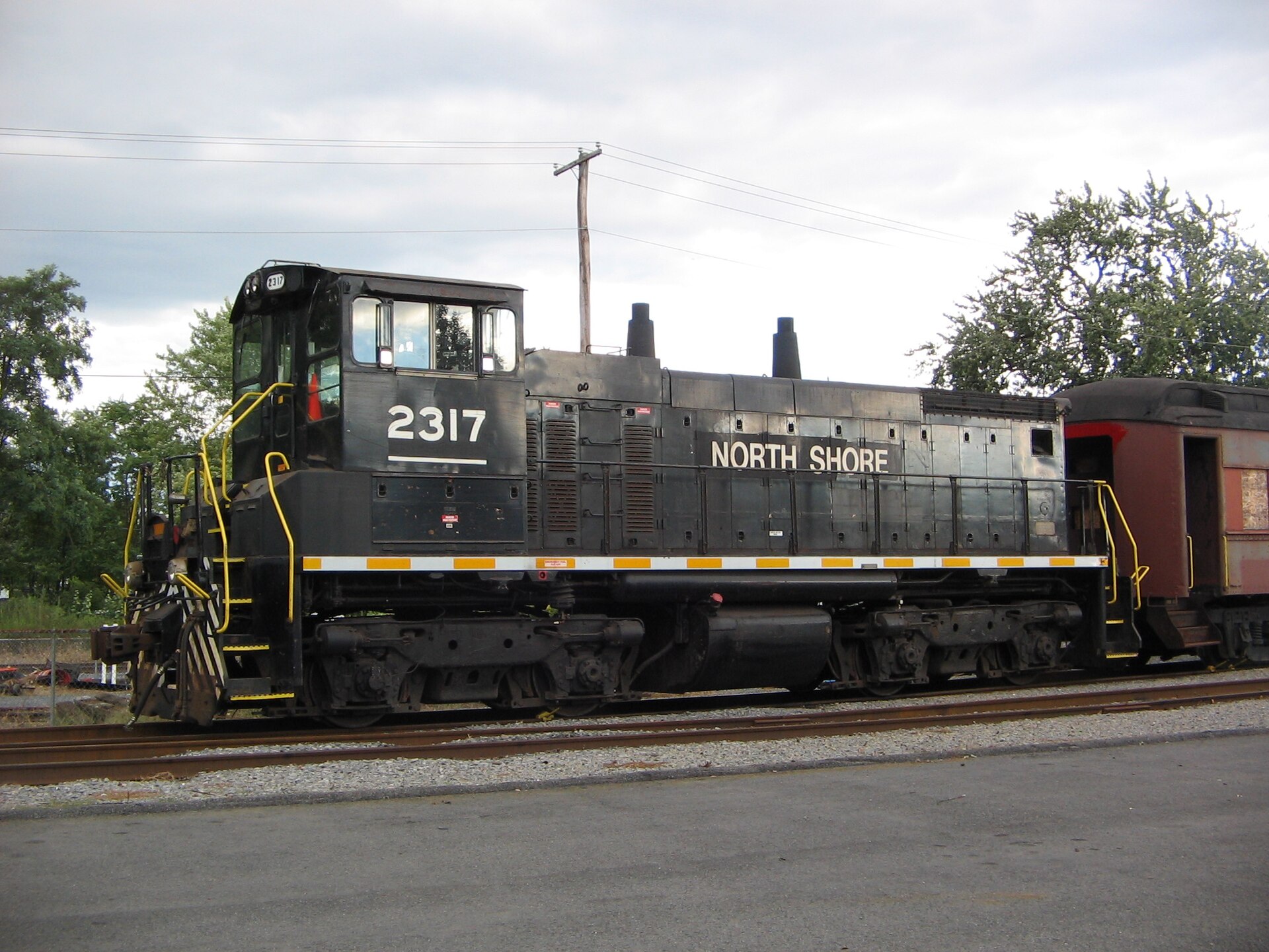 North Shore Railroad engine in Northumberland PA