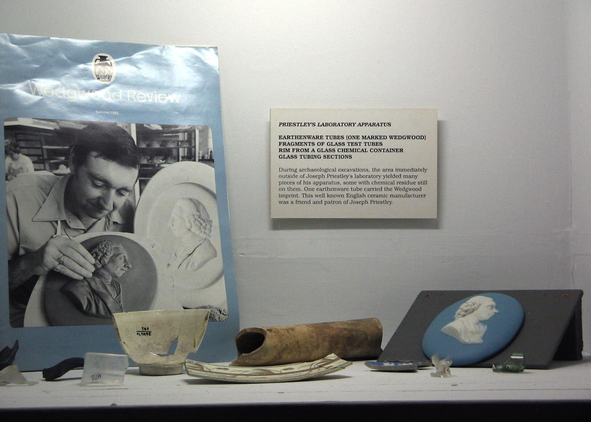 Historic scientific apparatus associated with Joseph Priestley