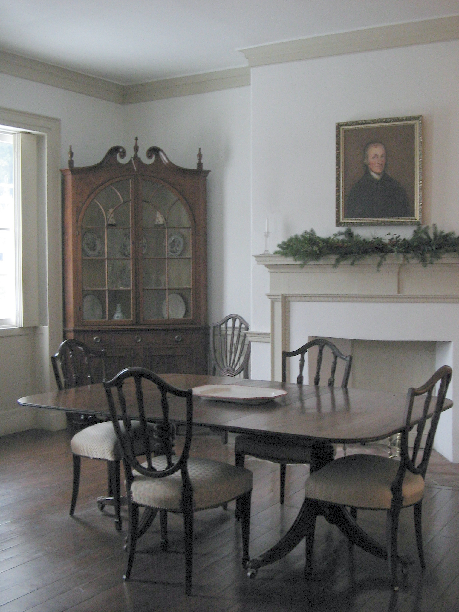 Dining room at Joseph Priestley House museum