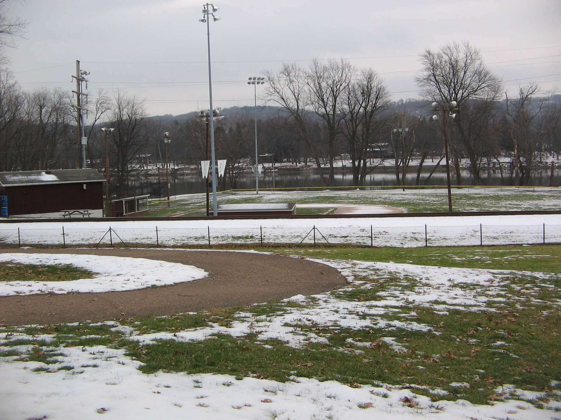 Yard of Priestley House looking toward Susquehanna River