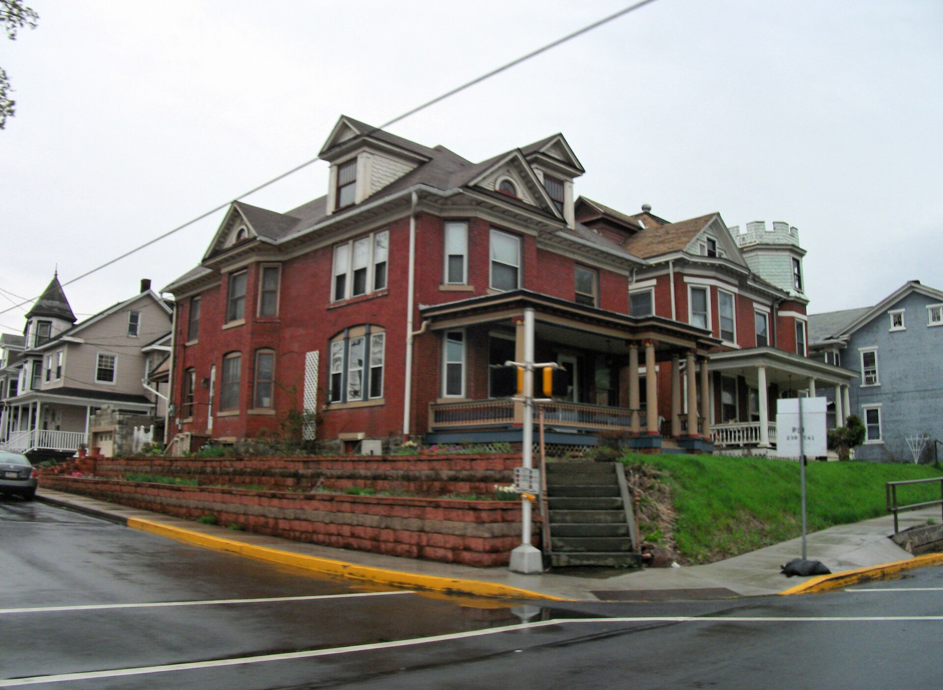 Downtown Sunbury Pennsylvania street and signage