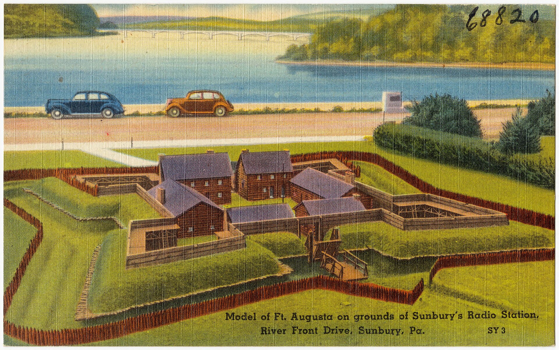Model of Fort Augusta in Sunbury Pennsylvania