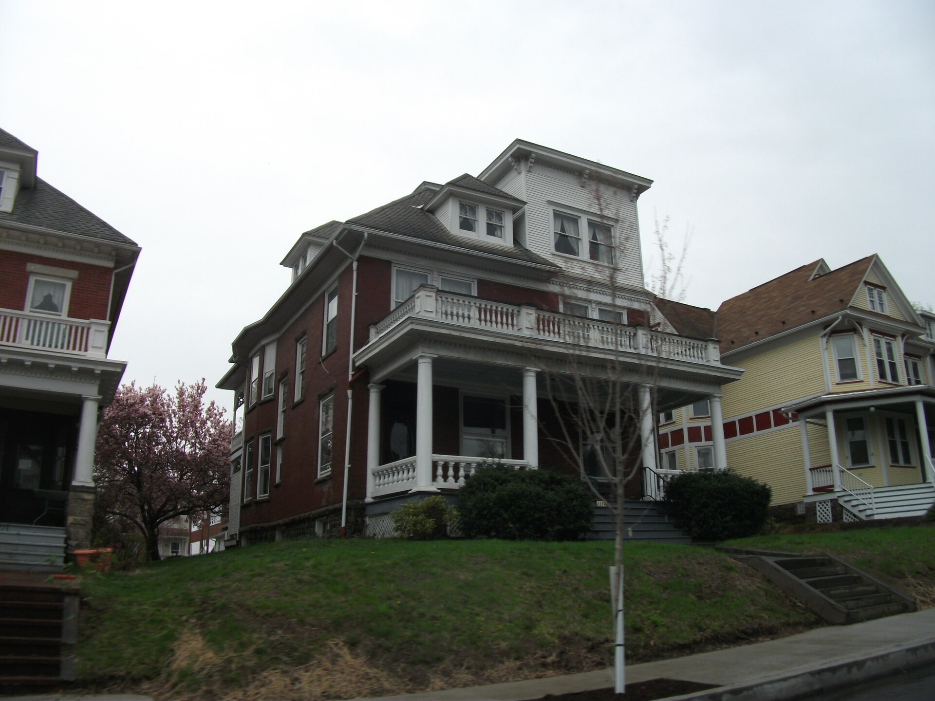Historic homes and streets in Sunbury Pennsylvania