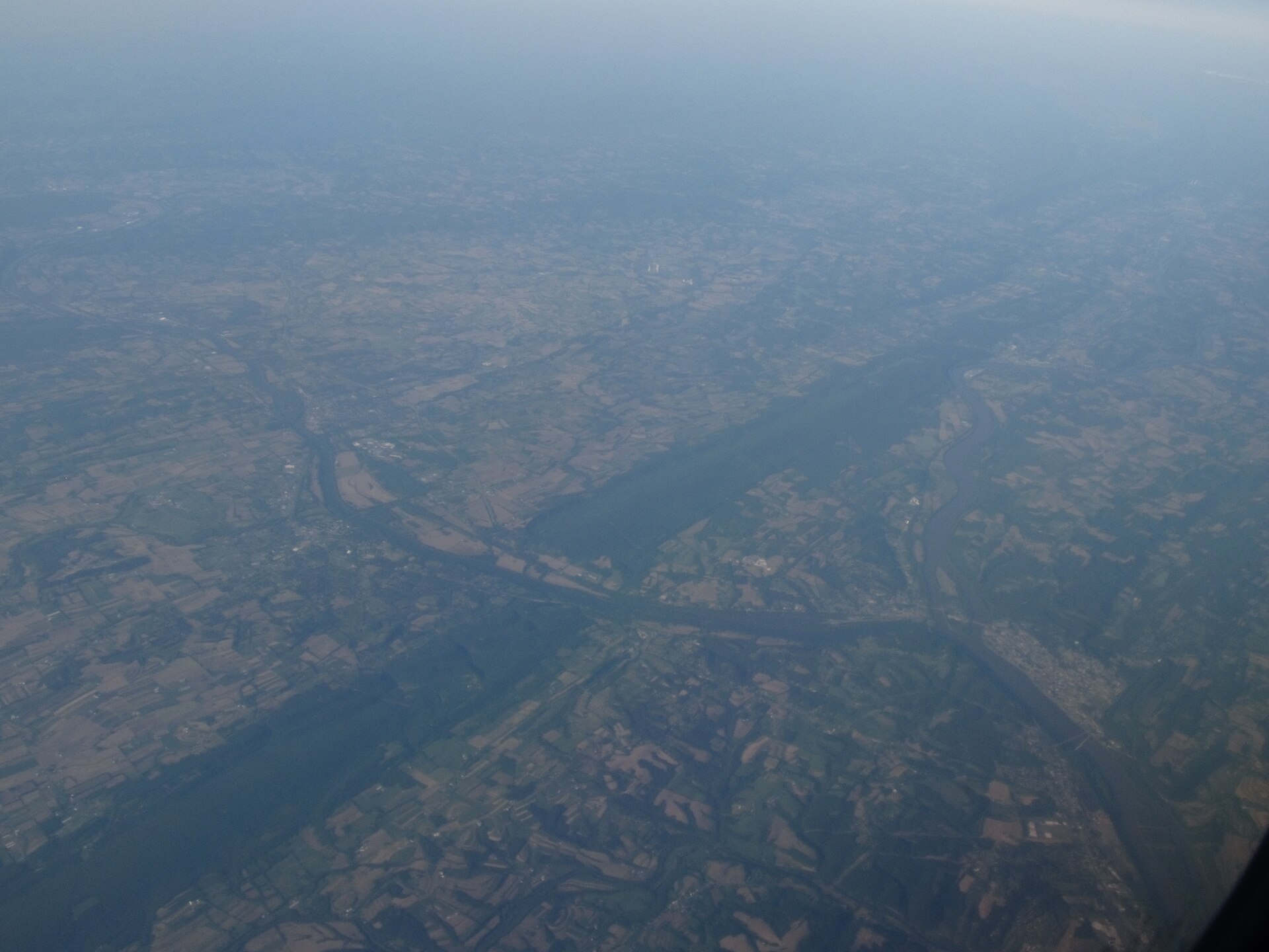 Confluence of Susquehanna River near Sunbury Pennsylvania